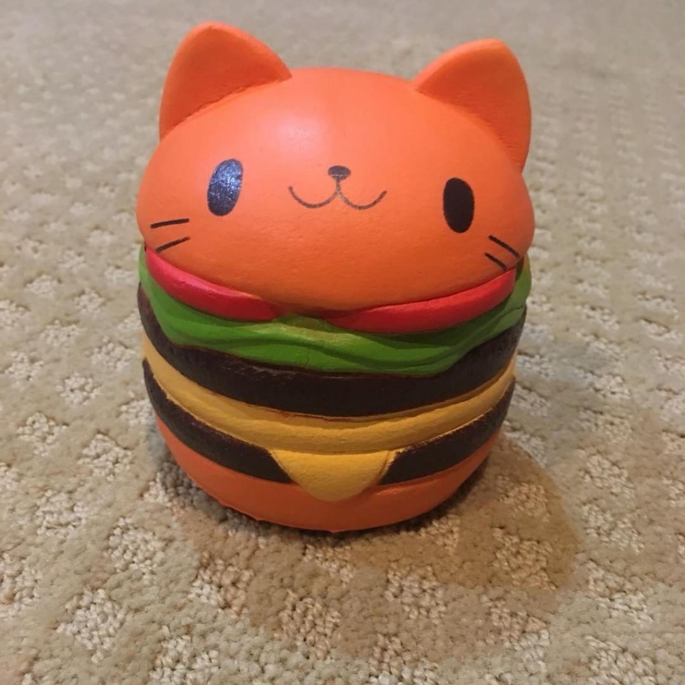 Burger cat squishy
